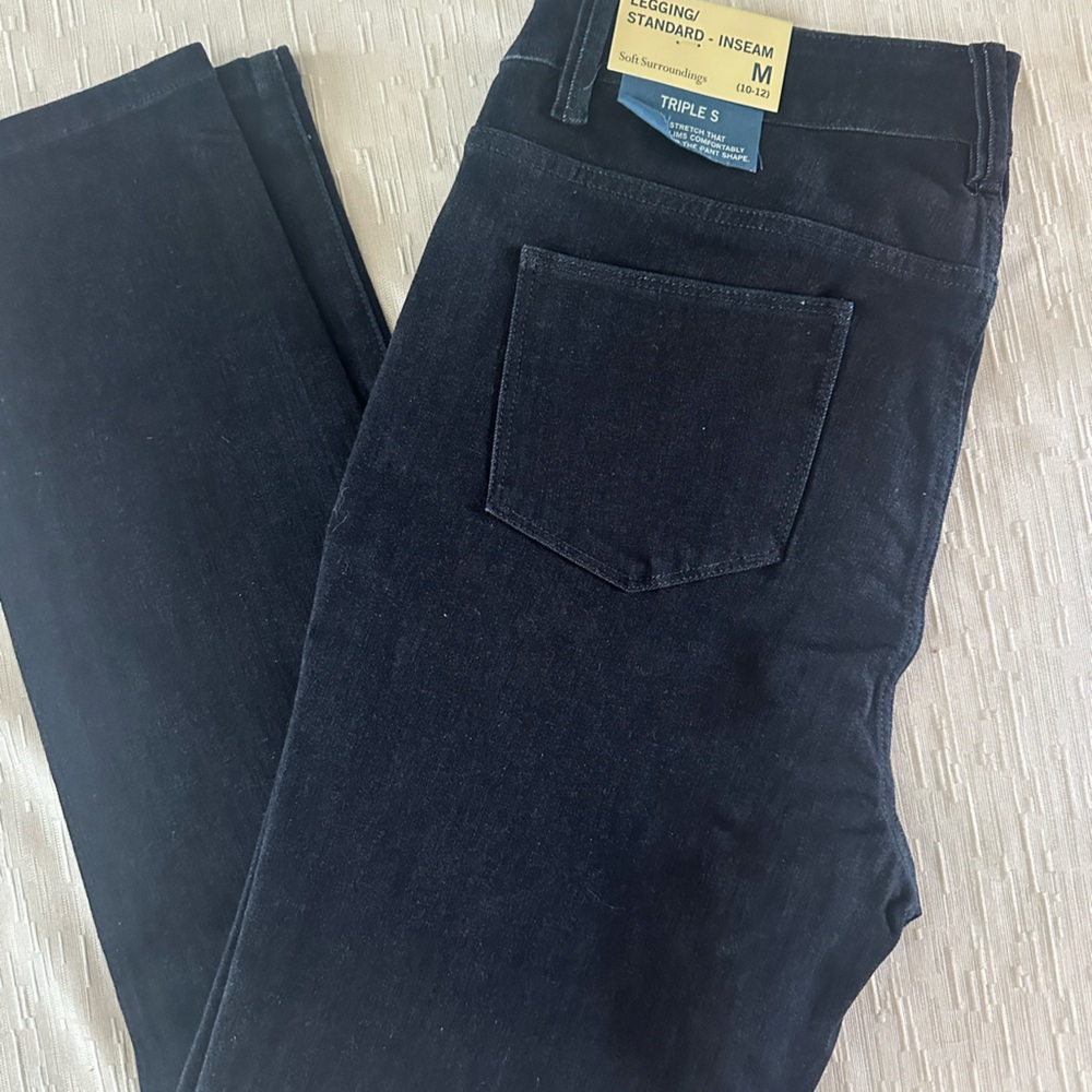 Soft Surroundings denim pull on leggings